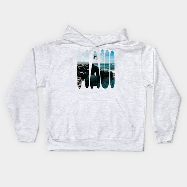 Maui Kids Hoodie by AndrewKennethArt